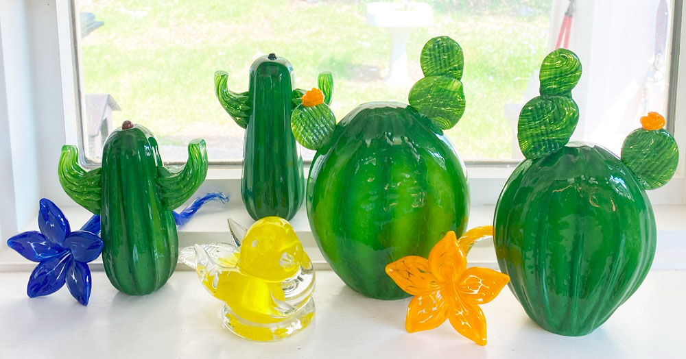 Wimberley Glassworks Glass Cactus