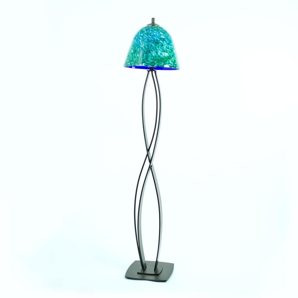 ALMOST INFINITY Floor Lamp with Blown Glass