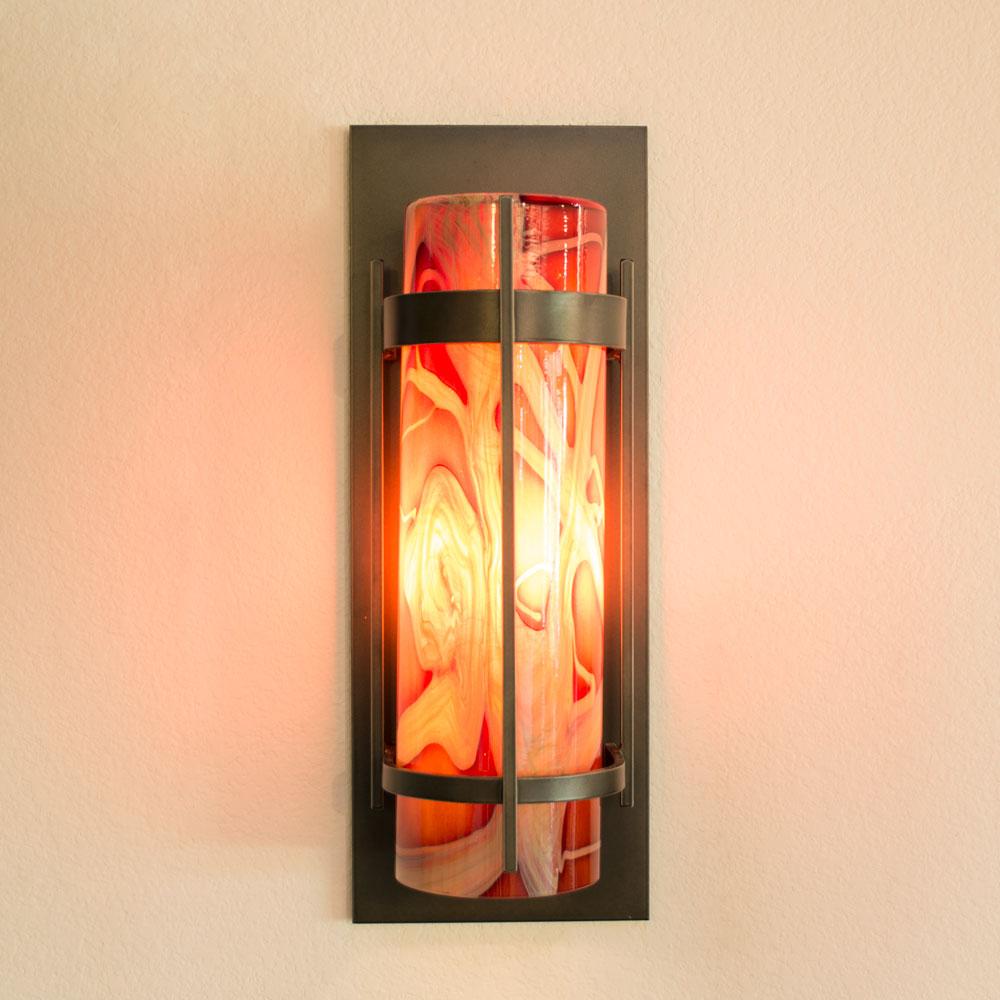 BANDED Outdoor Large Sconce with Blown Glass