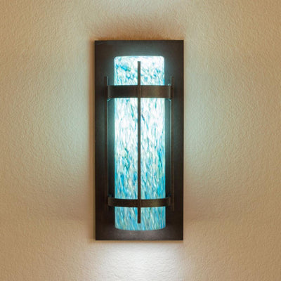 BANDED Outdoor Medium Sconce with Blown Glass