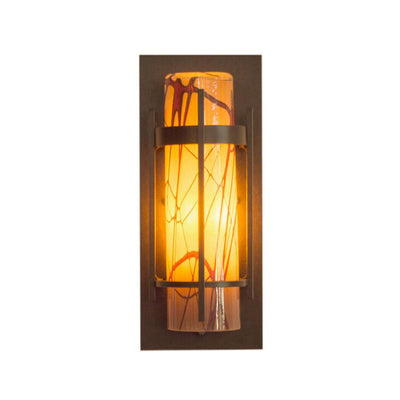 BANDED Outdoor Small Sconce with Blown Glass