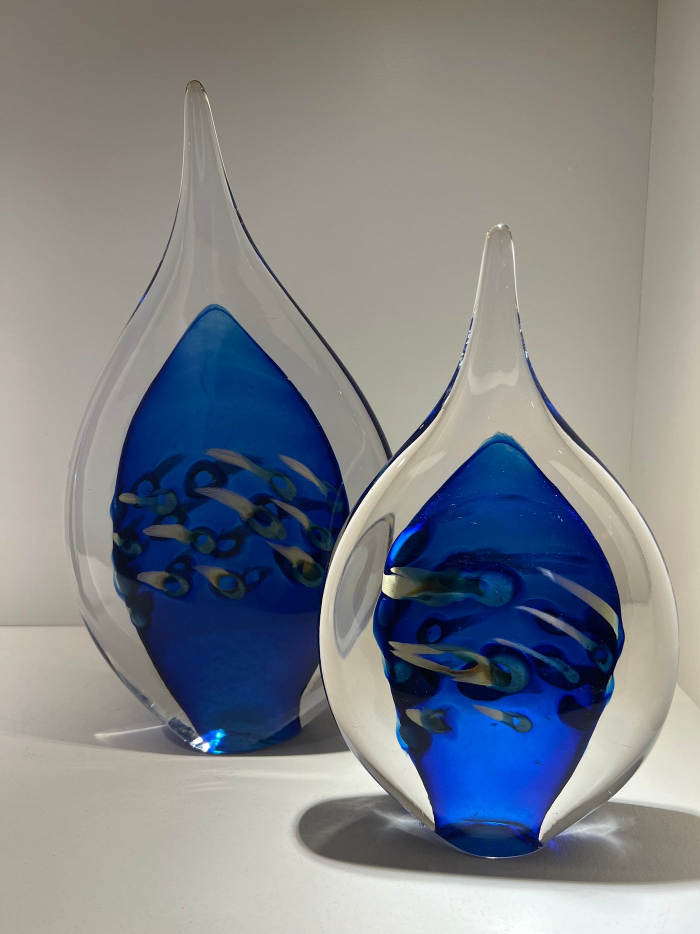 Blue Ocean Flame Sculpture