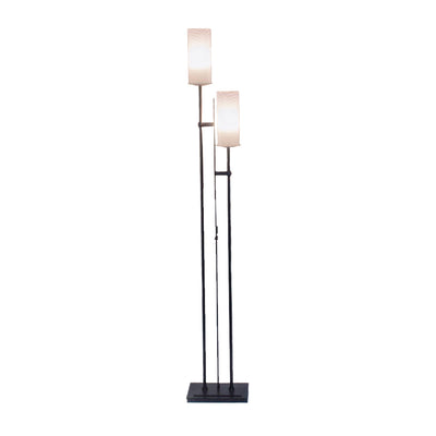 ROOK TWIN Floor Lamp with Blown Glass