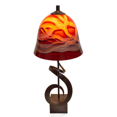 GALLERY SPIRAL Table Lamp with Blown Glass