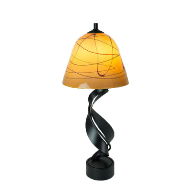 Folio Table Lamp with Blown Glass