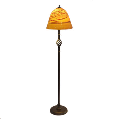 TWIST BASKET Floor Lamp with Blown Glass