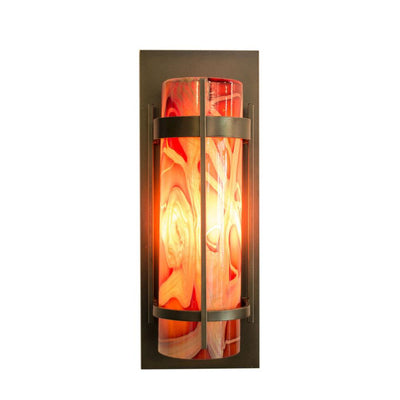 outdoor wall sconce with handmade cylinder shades