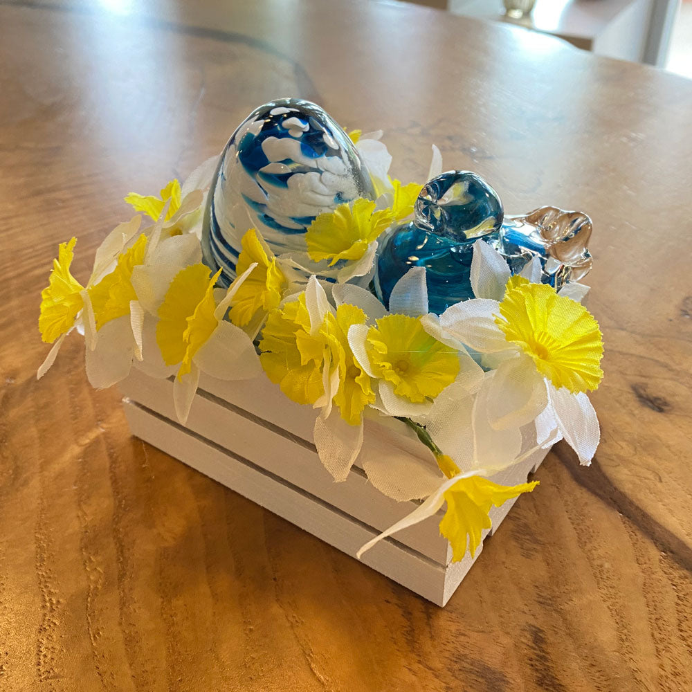 Easter Art Glass Crates