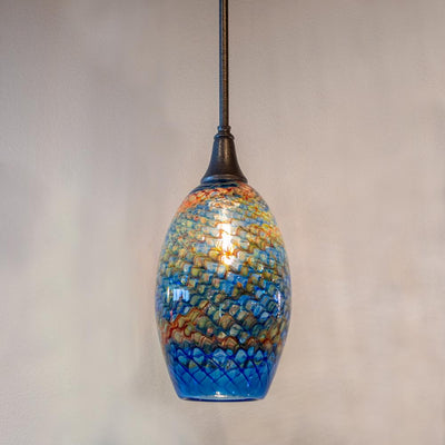 unique art glass pendant lighting for the home