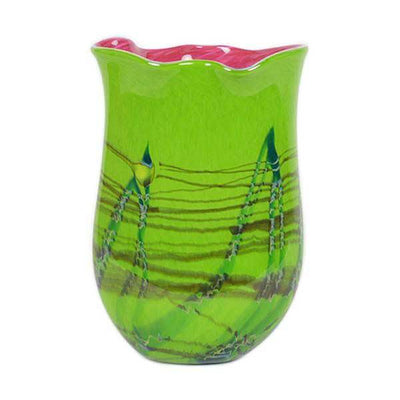 unique handmade art glass vase