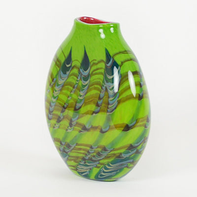 Tropical Bamboo Emerald Sphere Vase