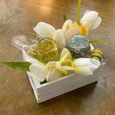 Easter Art Glass Crates