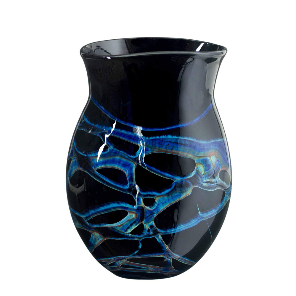Blue Aurora Oblique Vase
