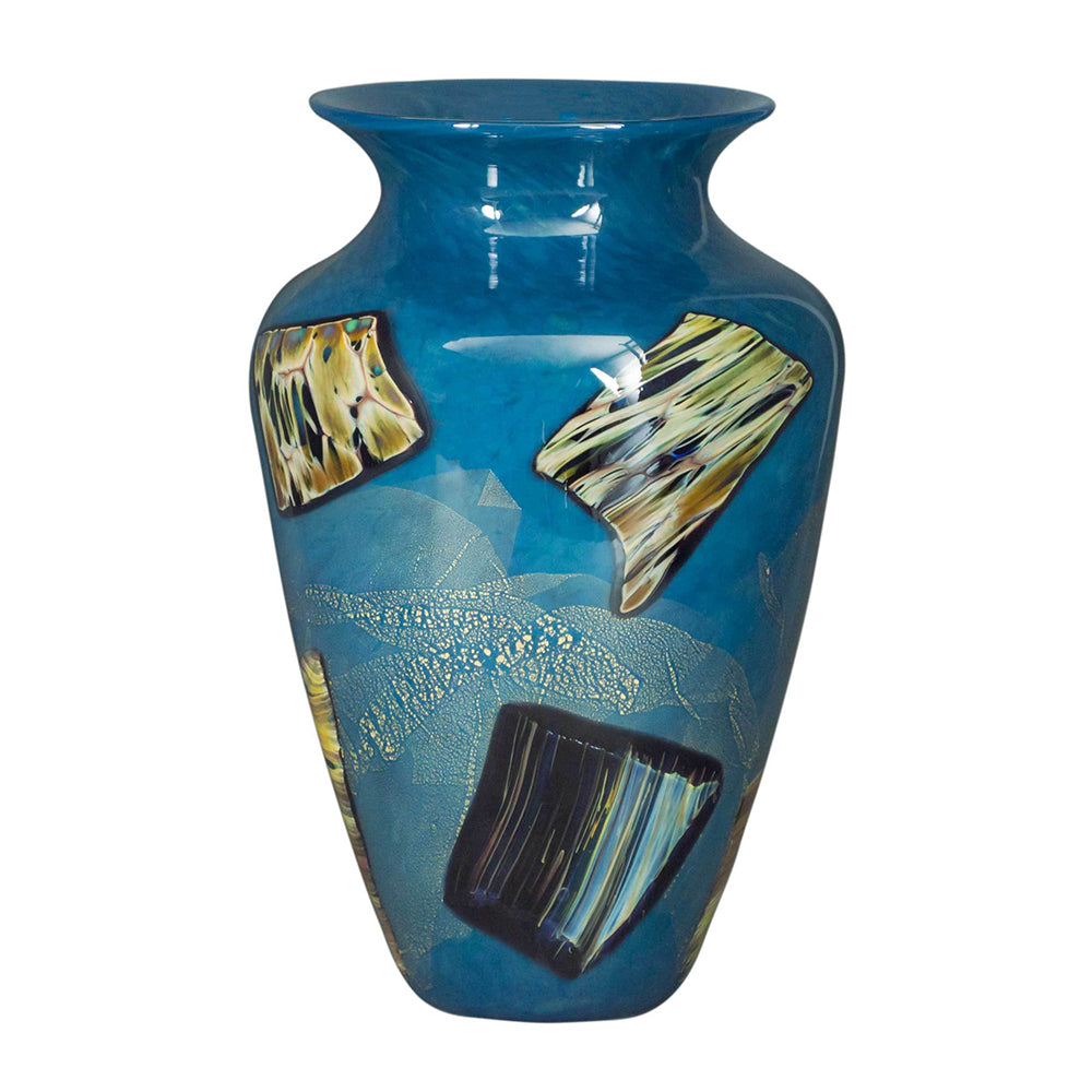 blue tall vase decorative interior 