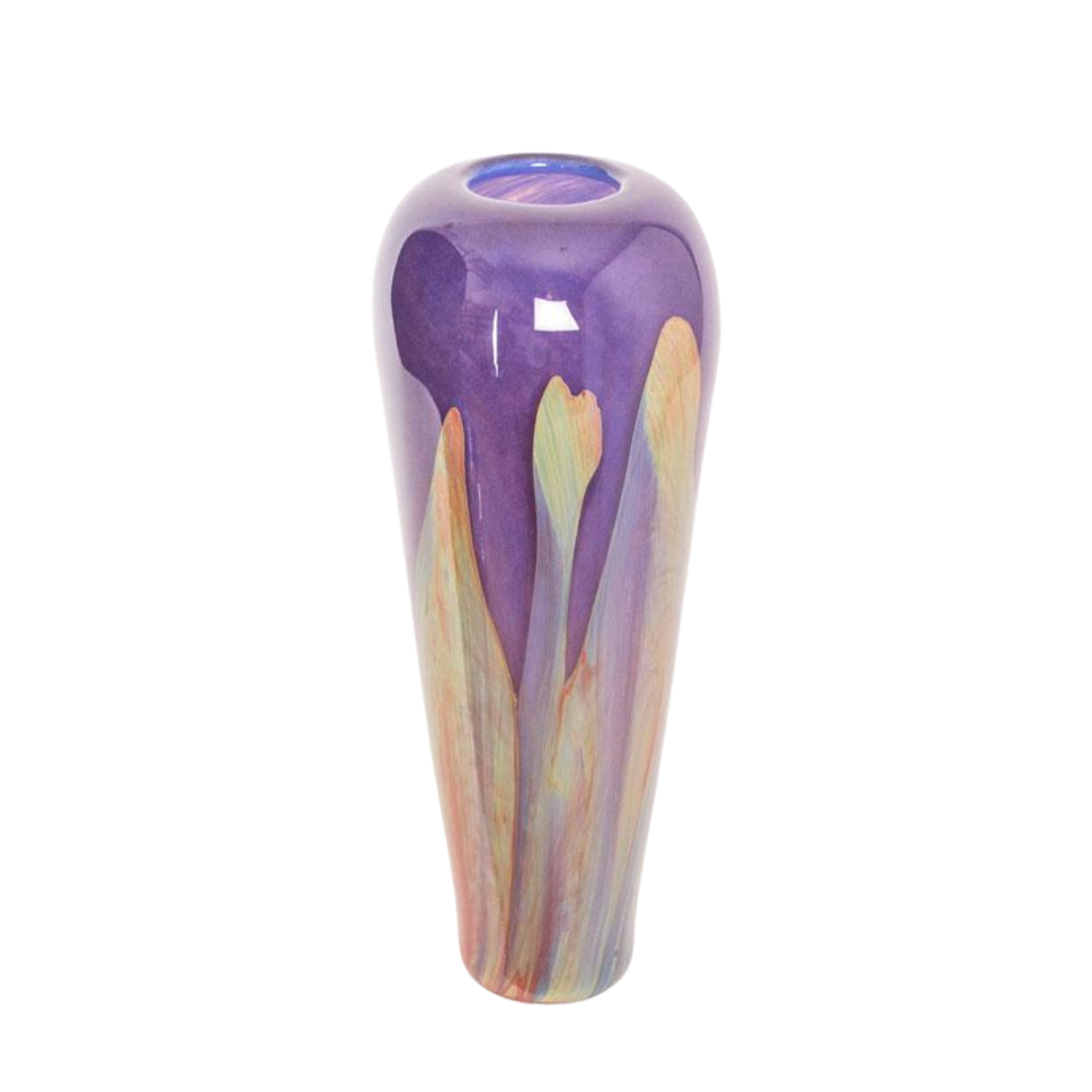 Brushstroke Hyacinth Tall Puff Vase