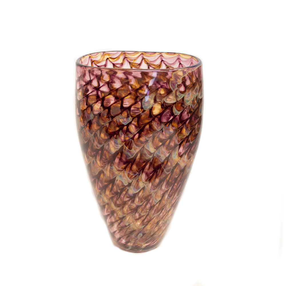 Purple Dragon Scale Flat Taper Vase