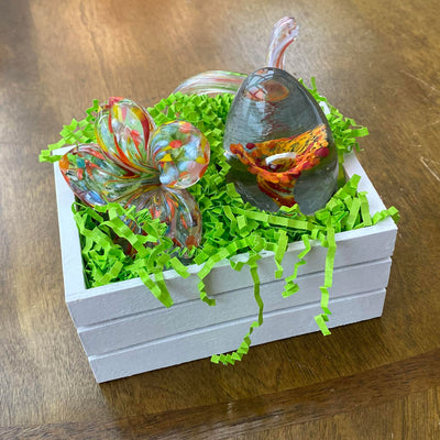 Easter Art Glass Crates