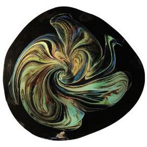 unique art glass platter