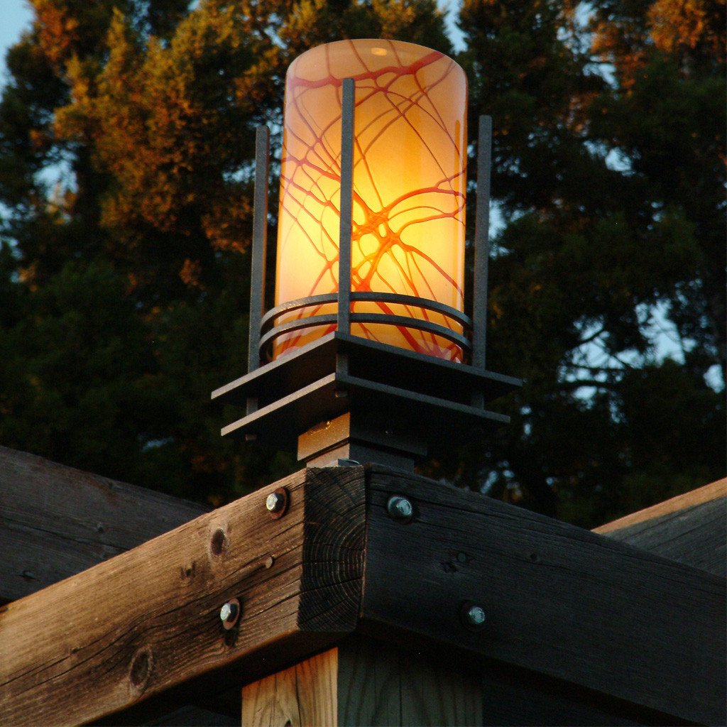 handcrafted outdoor post lighting