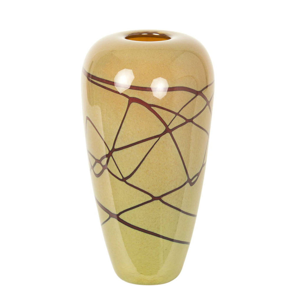 Random Trails Tall Puff Vase – Wimberley Glassworks Store