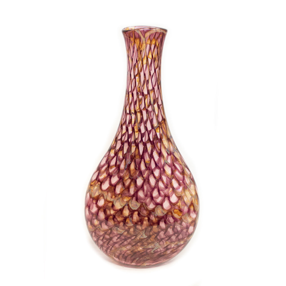 Purple Dragon Scale Teardrop Vase