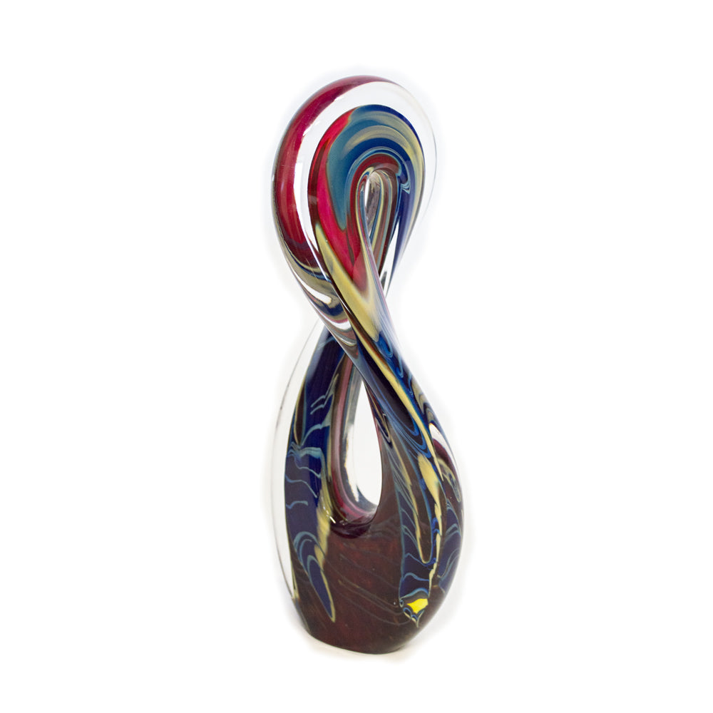 Tropical Bamboo Ruby Mobius Sculpture