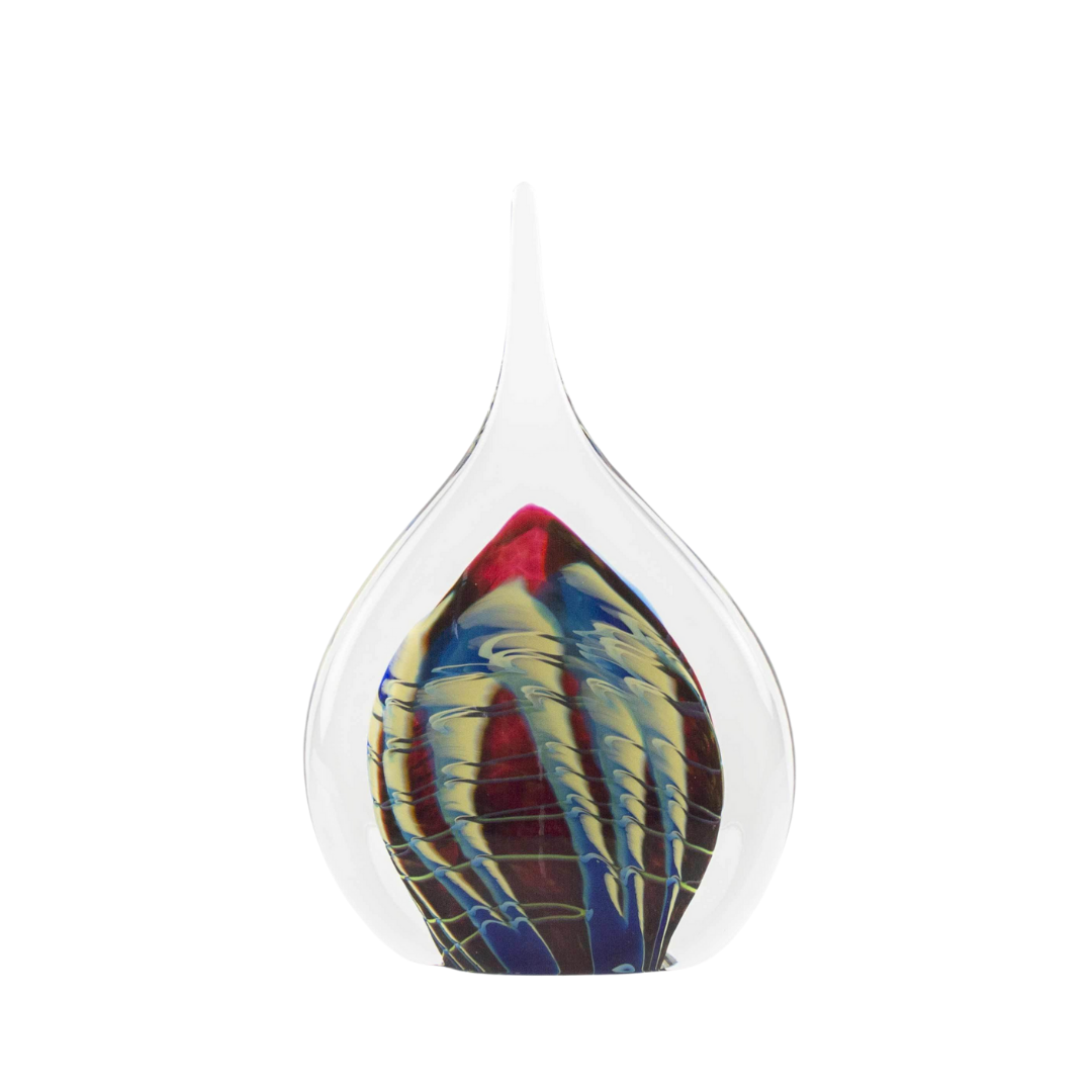 Tropical Bamboo Ruby Flame Sculpture